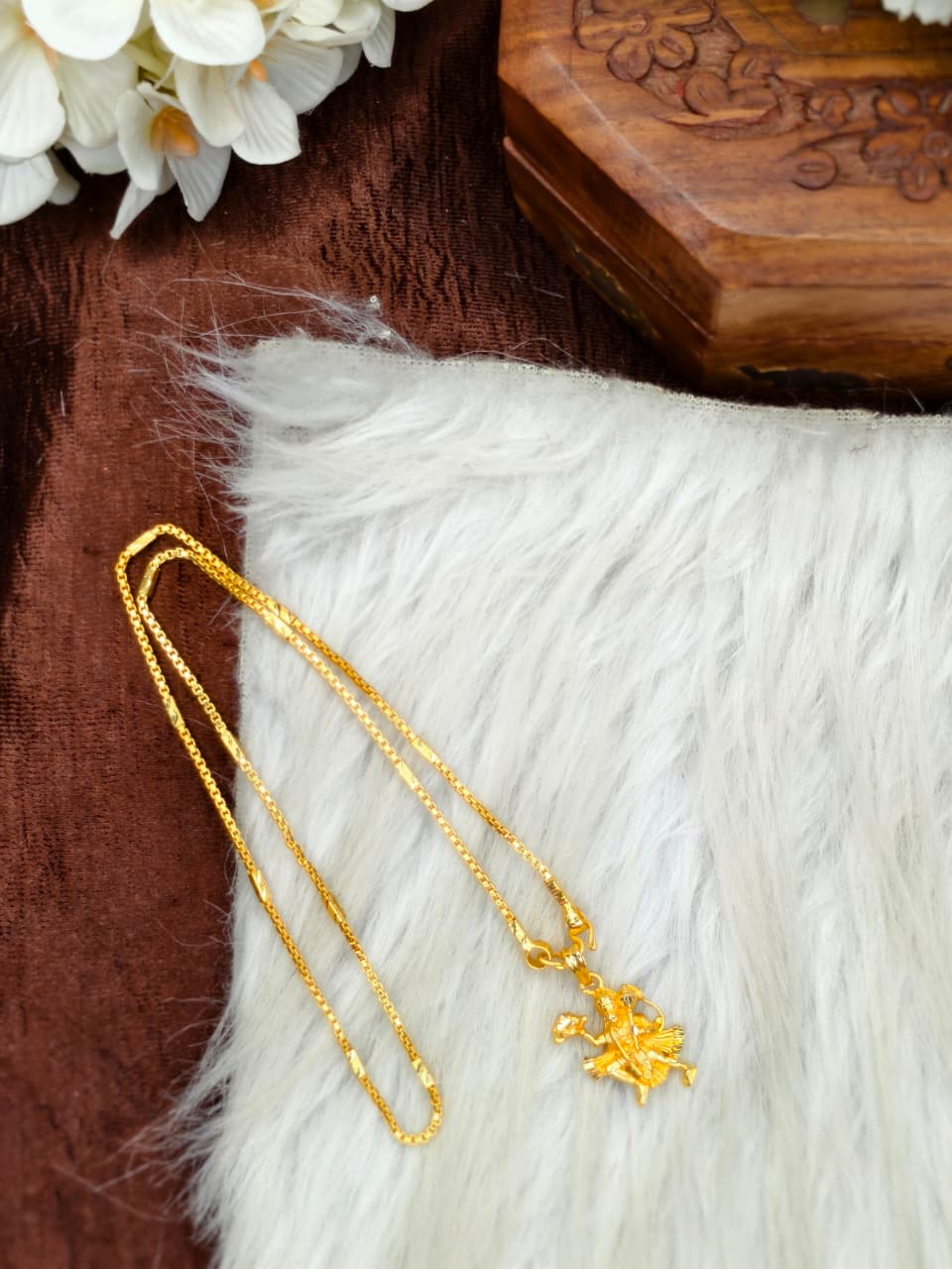 ✨Foming  Dollar Matte Finish Chain – Gold Plated Jewellery for Women✨
