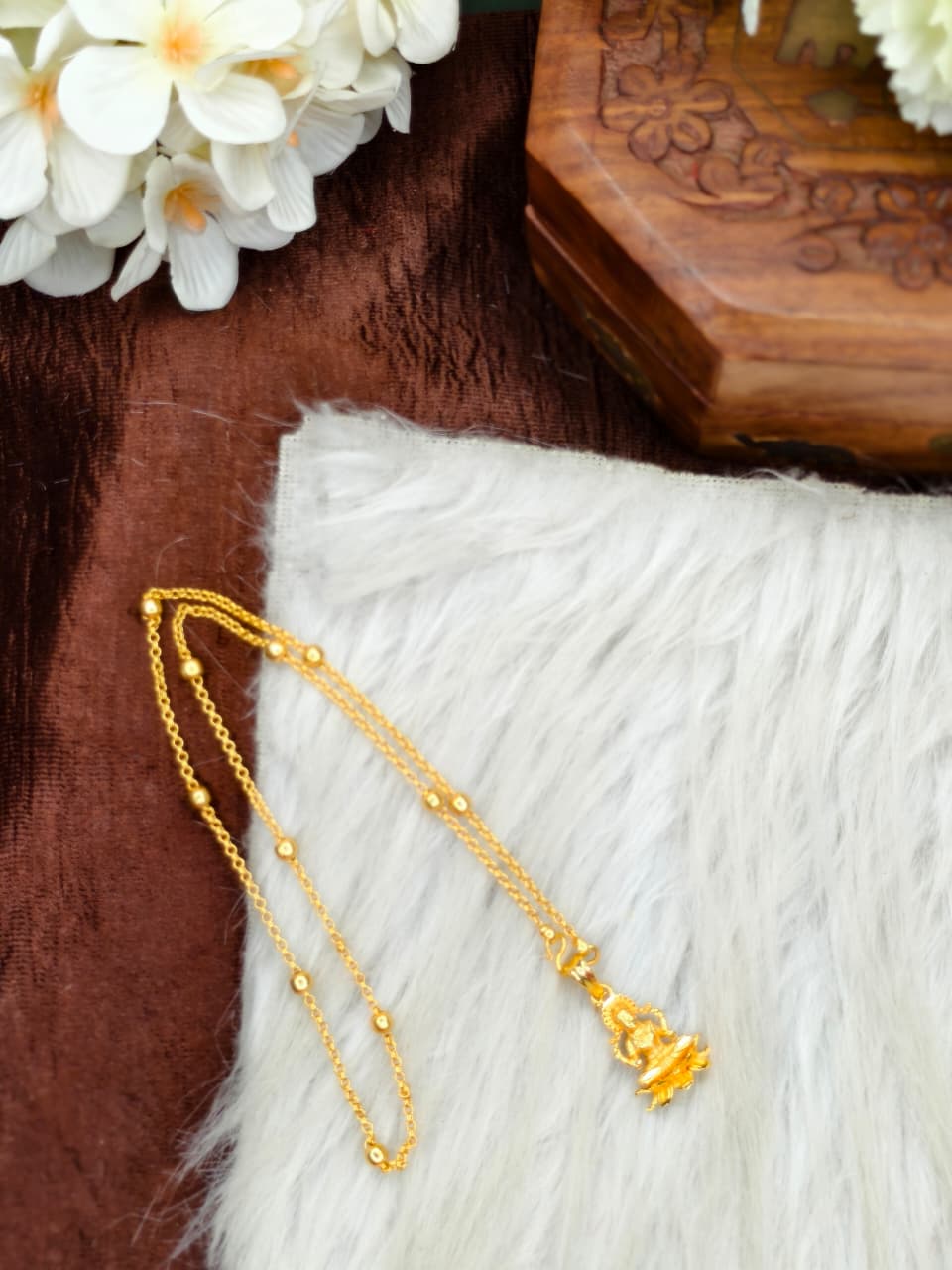 ✨Foming  Dollar Matte Finish Chain – Gold Plated Jewellery for Women✨