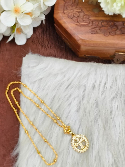 ✨Foming  Dollar Matte Finish Chain – Gold Plated Jewellery for Women✨