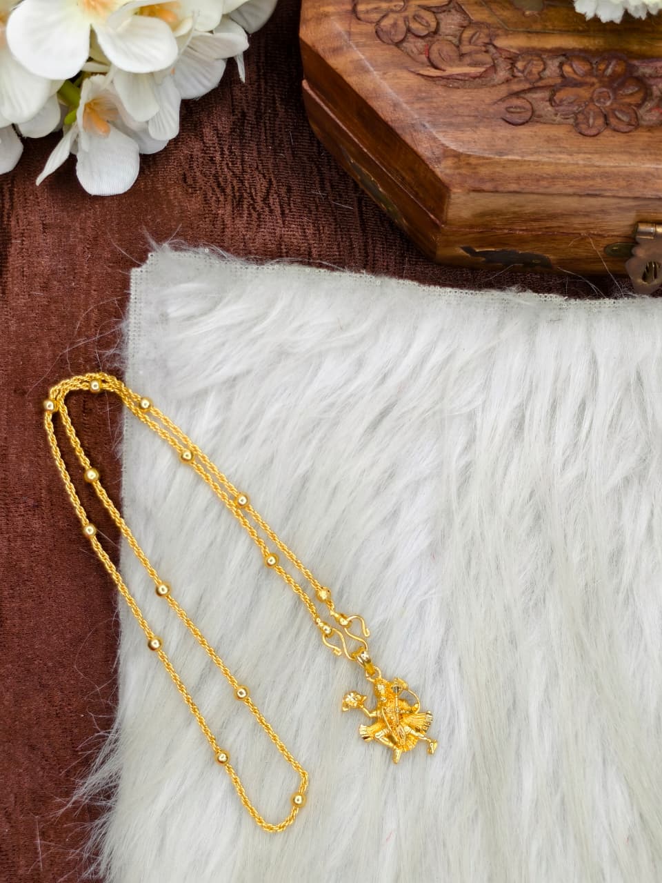 ✨Foming  Dollar Matte Finish Chain – Gold Plated Jewellery for Women✨