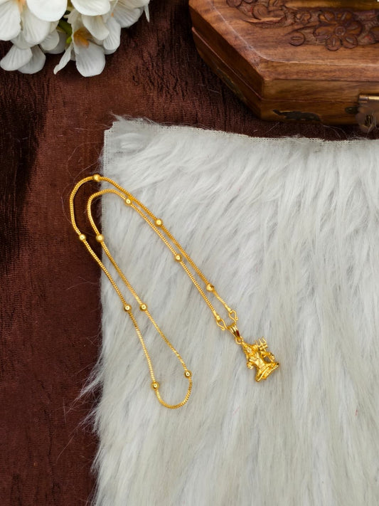 ✨Foming  Dollar Matte Finish Chain – Gold Plated Jewellery for Women✨