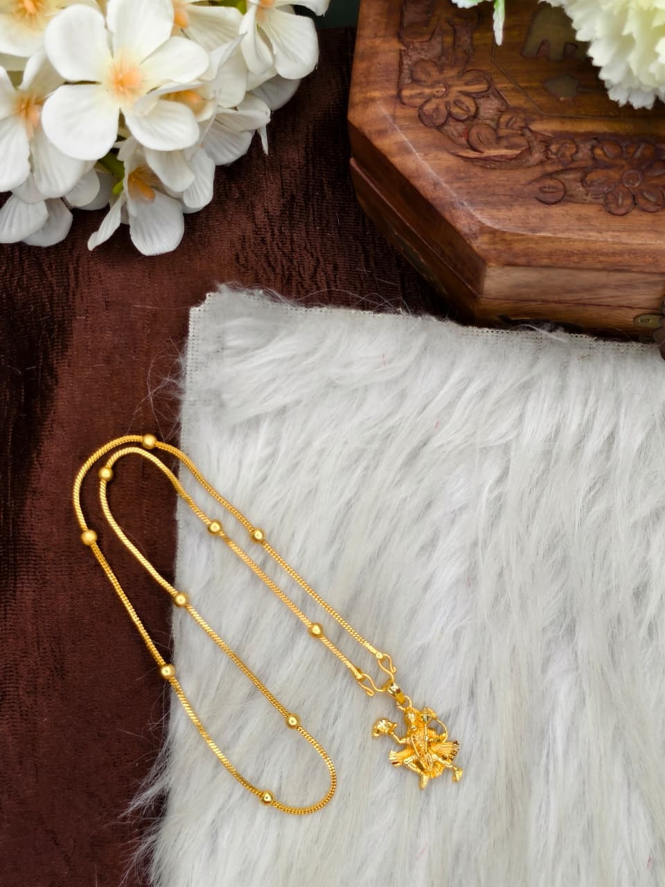 ✨Foming  Dollar Matte Finish Chain – Gold Plated Jewellery for Women✨