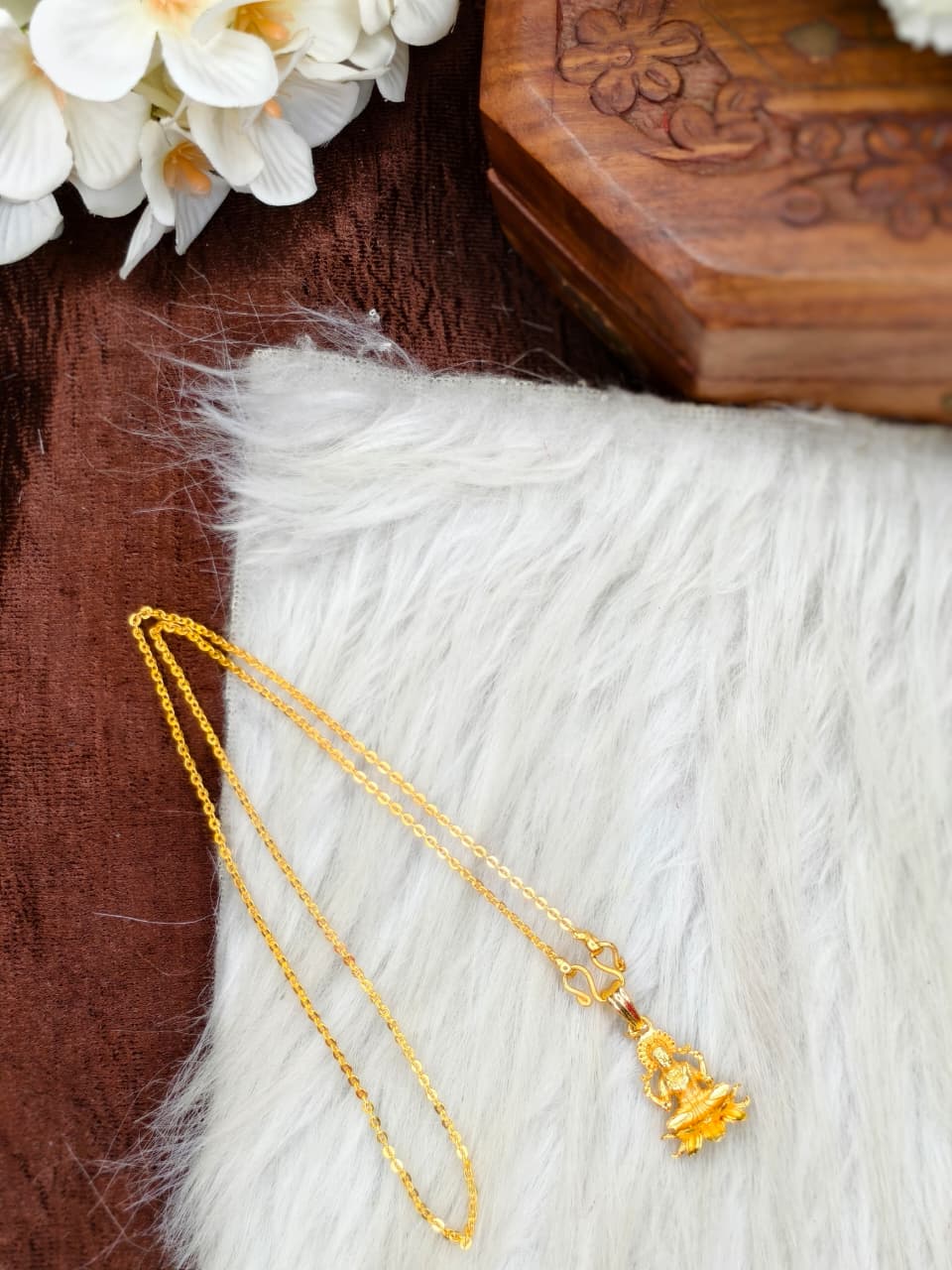 ✨Foming  Dollar Matte Finish Chain – Gold Plated Jewellery for Women✨