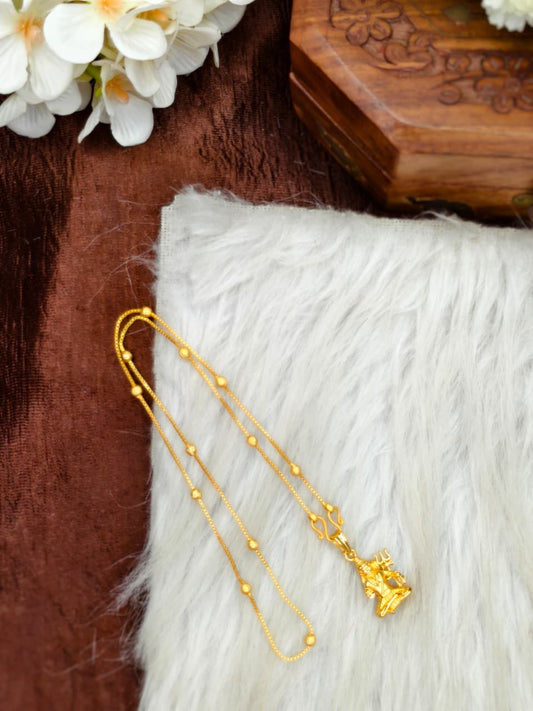 ✨Foming  Dollar Matte Finish Chain – Gold Plated Jewellery for Women✨