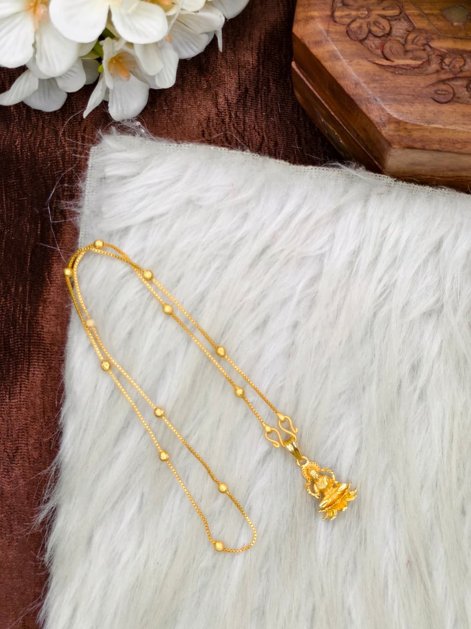 ✨Foming  Dollar Matte Finish Chain – Gold Plated Jewellery for Women✨