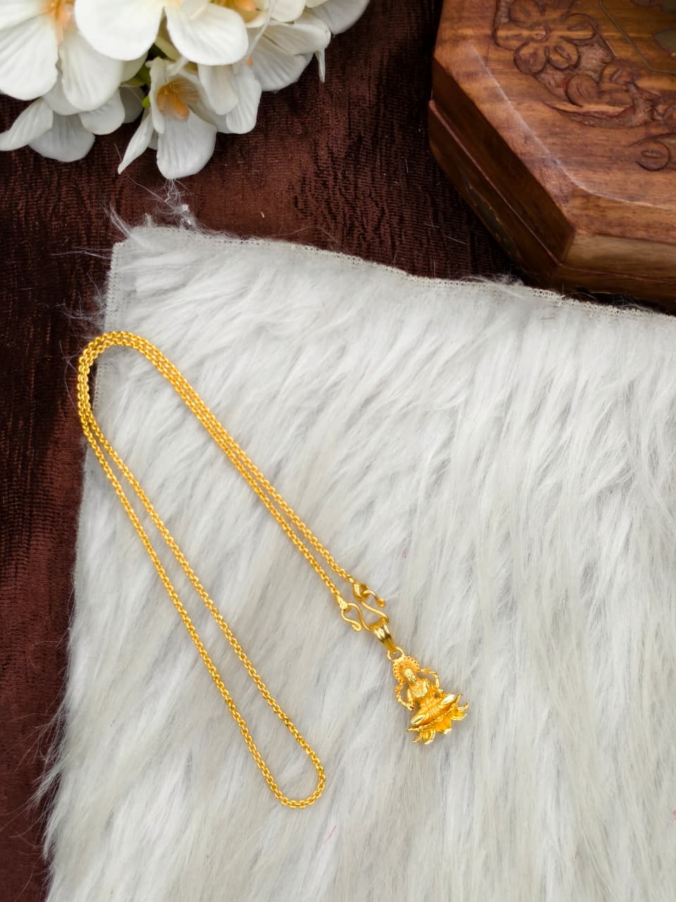 ✨Foming  Dollar Matte Finish Chain – Gold Plated Jewellery for Women✨
