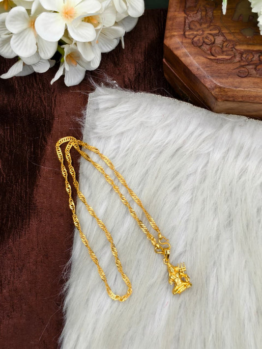 ✨Foming  Dollar Matte Finish Chain – Gold Plated Jewellery for Women✨