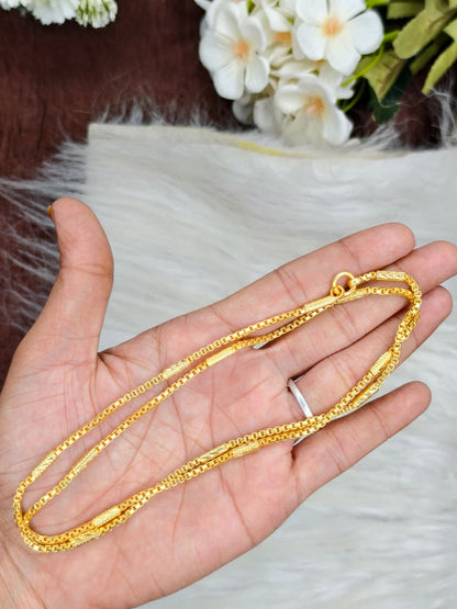 Forming matte finished (1Gram gold plated) Model Chain