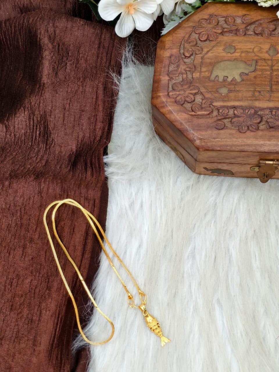 ✨ Elegant 1 Gram Gold-Plated Women’s Chain | 18 Inch Lightweight Necklace ✨