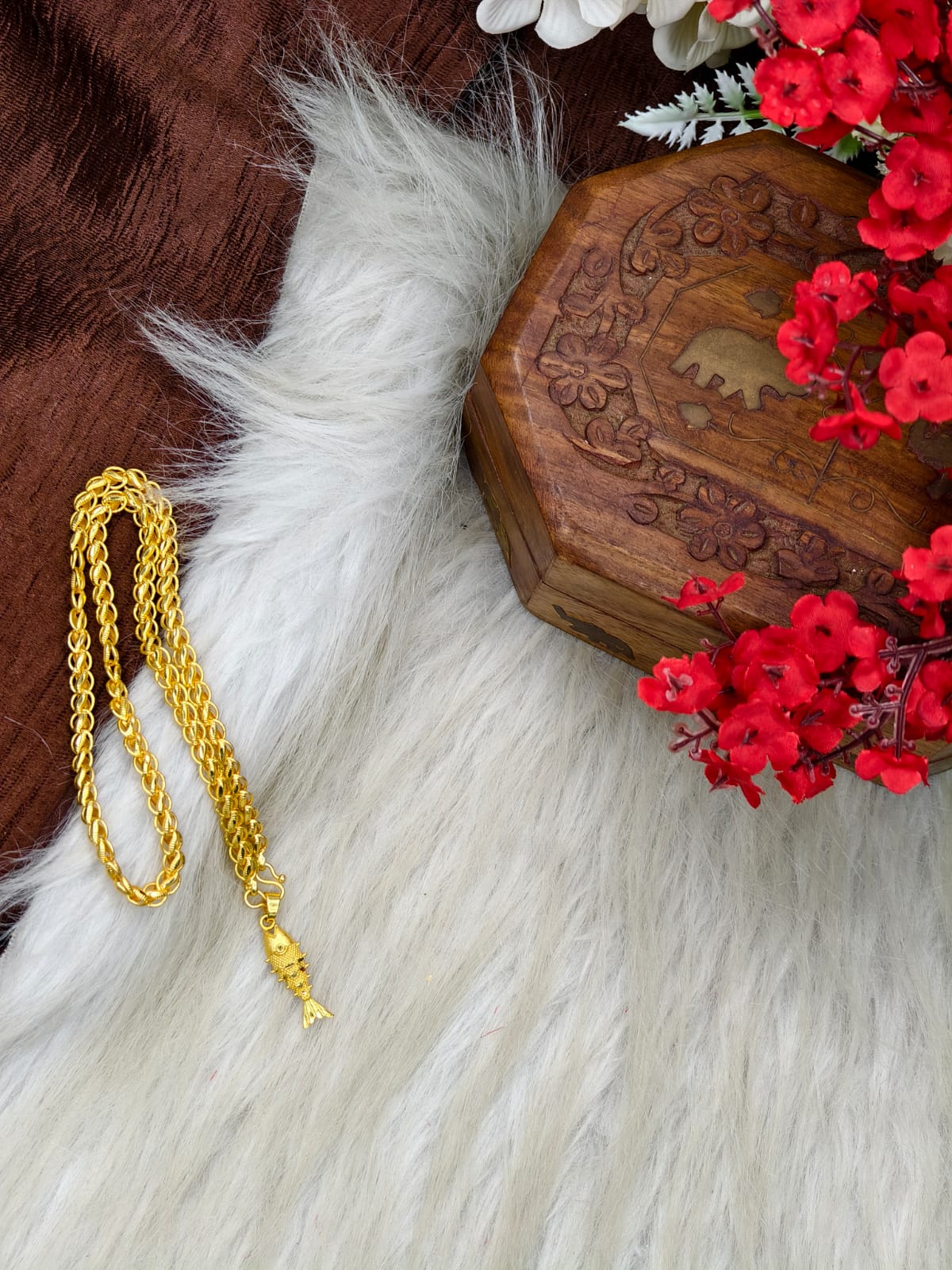 ✨ Elegant 1 Gram Gold-Plated Women’s Chain | 18 Inch Lightweight Necklace Model-25 ✨