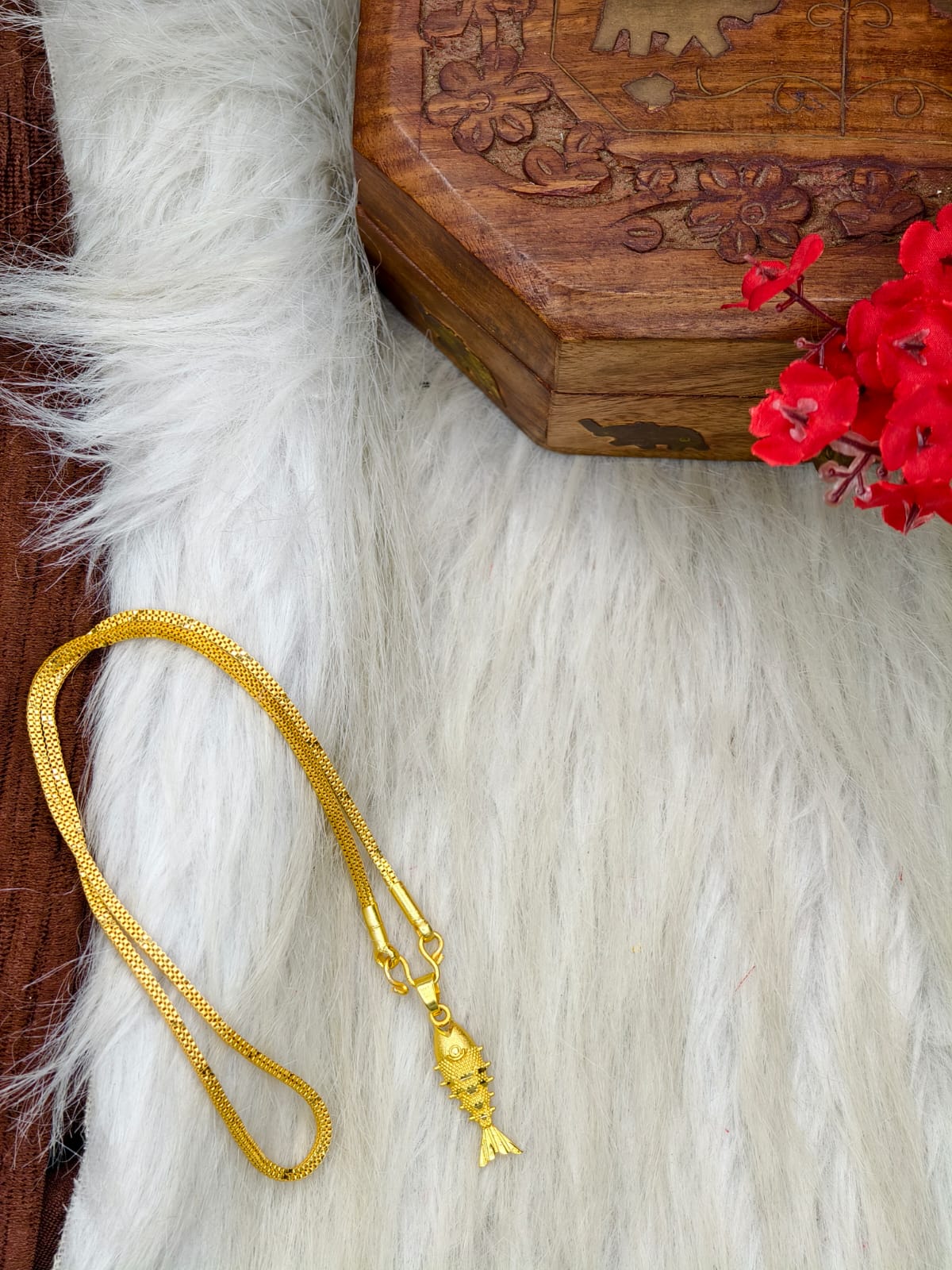 ✨ Elegant 1 Gram Gold-Plated Women’s Chain | 18 Inch Lightweight Necklace Model-26 ✨