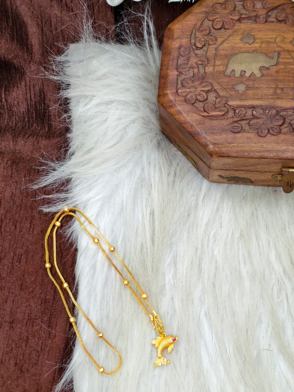 ✨ Elegant 1 Gram Gold-Plated Women’s Chain | 18 Inch Lightweight Necklace Model-18 ✨