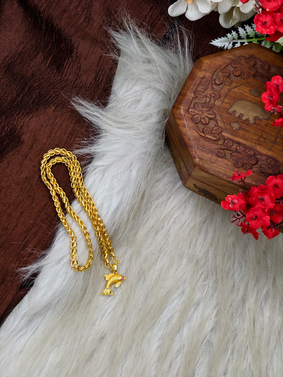 ✨ Elegant 1 Gram Gold-Plated Women’s Chain | 18 Inch Lightweight Necklace Model-25 ✨