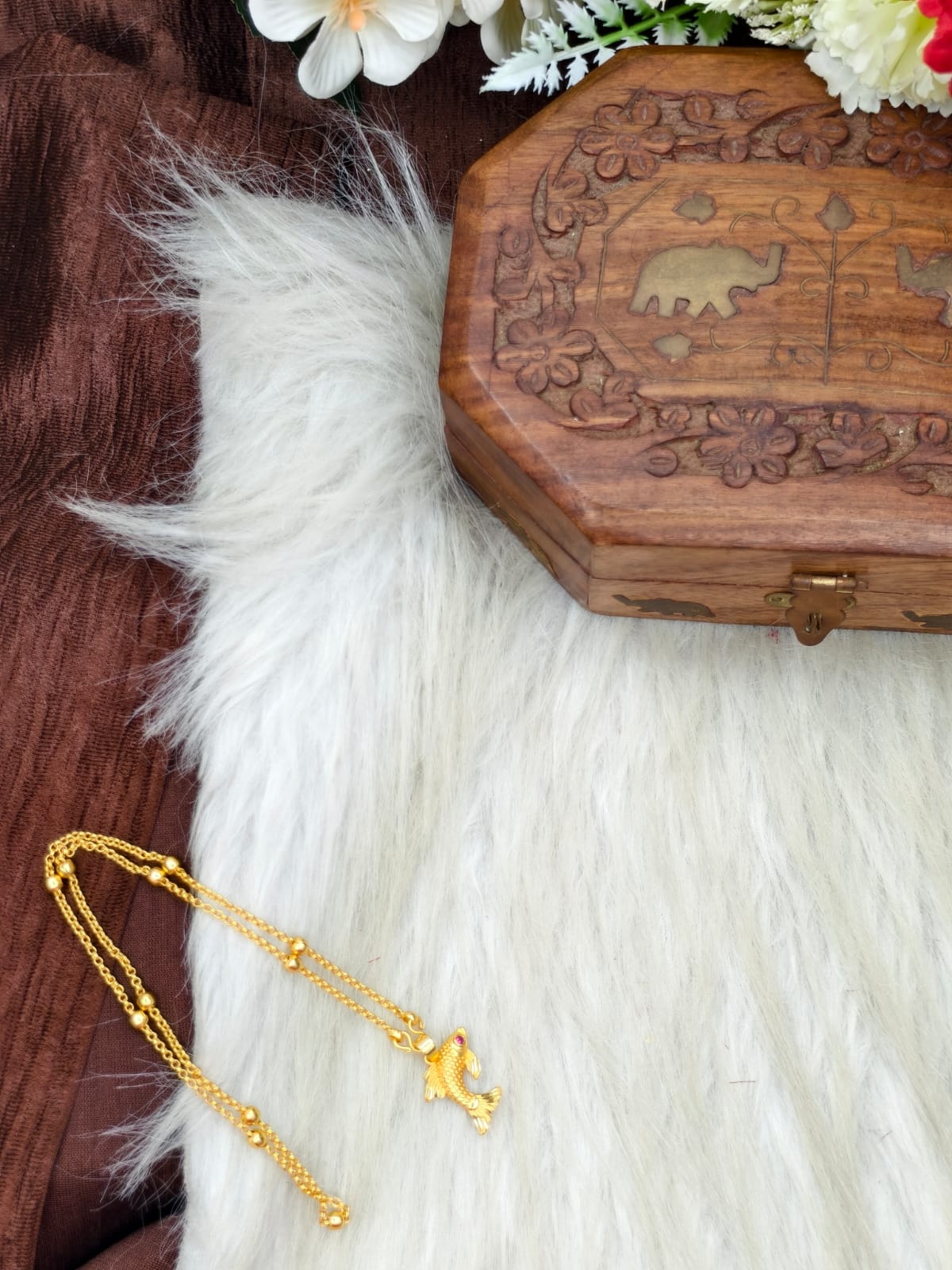 ✨ Elegant 1 Gram Gold-Plated Women’s Chain | 18 Inch Lightweight Necklace Model-20 ✨