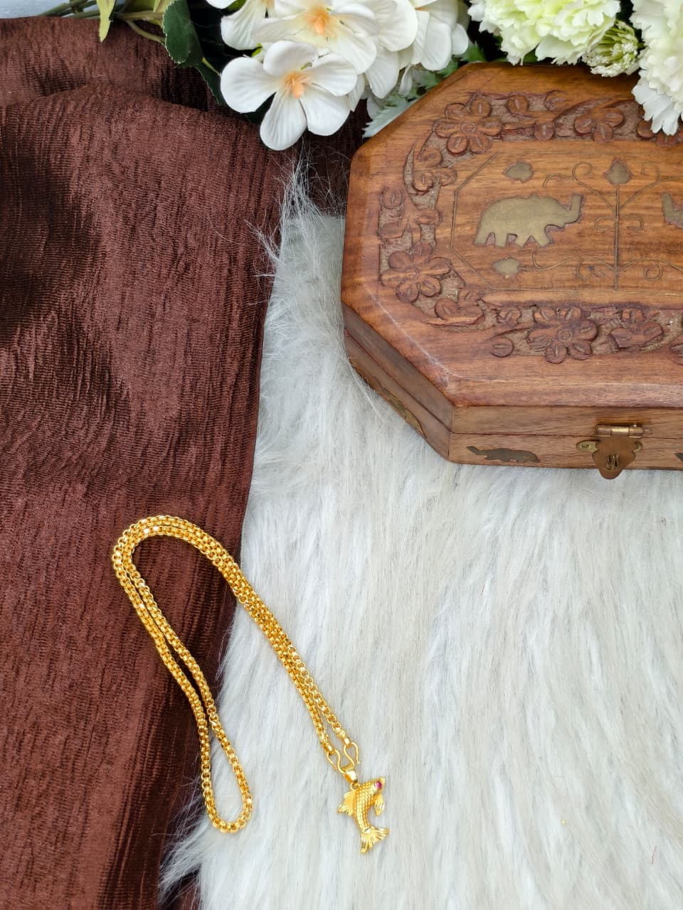 ✨ Elegant 1 Gram Gold-Plated Women’s Chain | 18 Inch Lightweight Necklace ✨