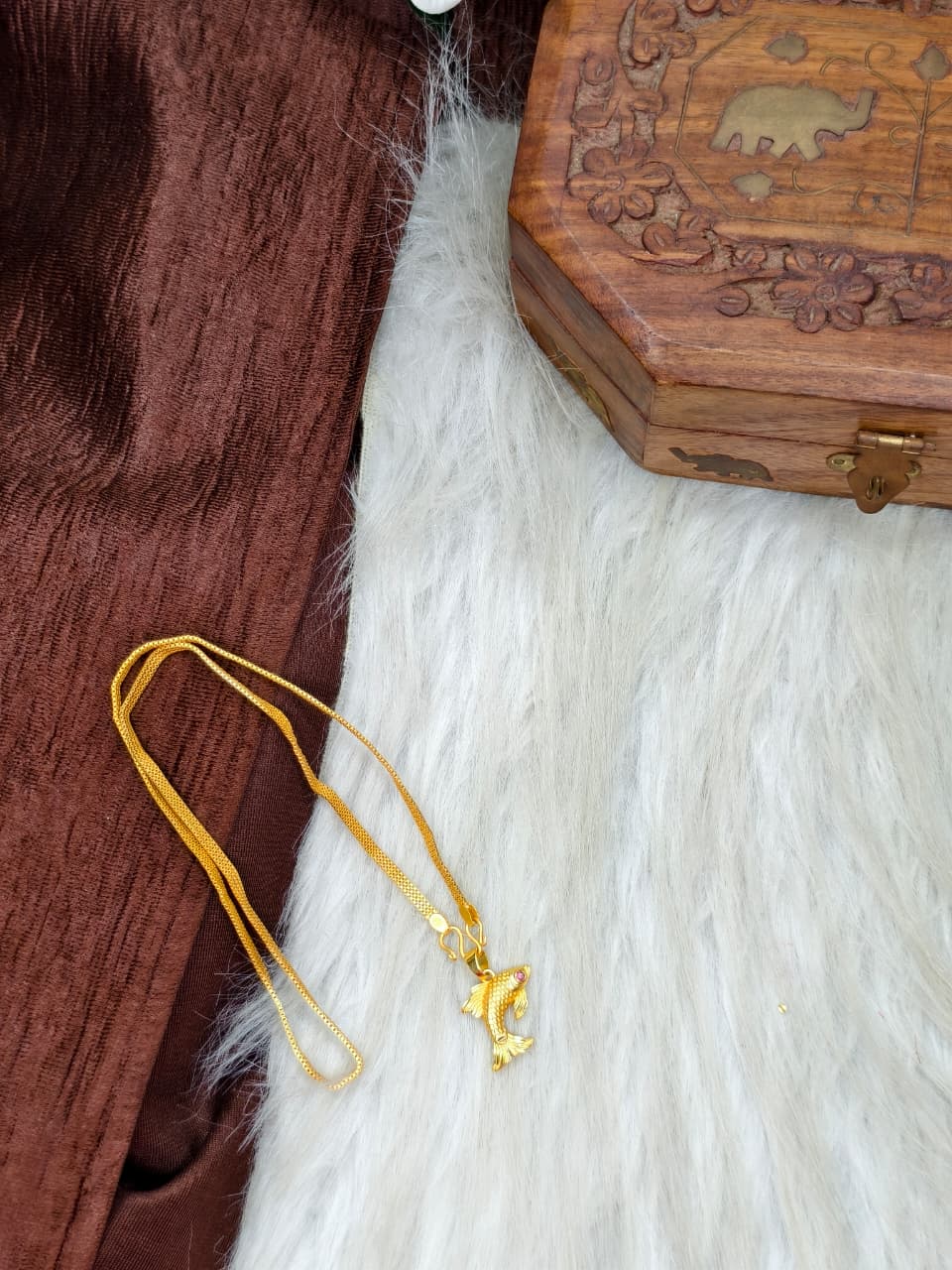 ✨ Elegant 1 Gram Gold-Plated Women’s Chain | 18 Inch Lightweight Necklace ✨