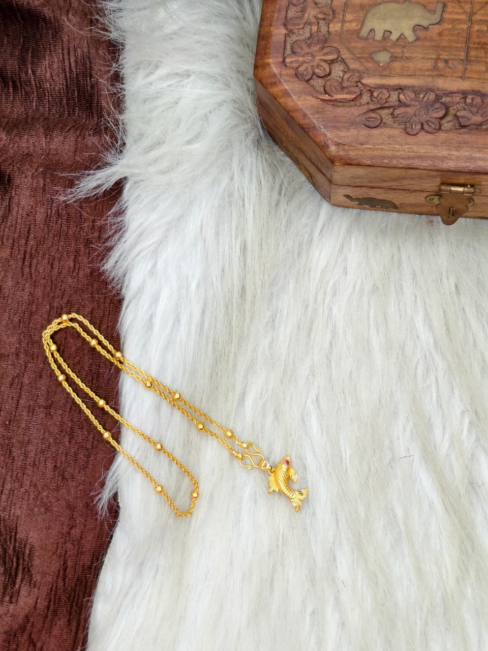 ✨ Elegant 1 Gram Gold-Plated Women’s Chain | 18 Inch Lightweight Necklace Model-19 ✨