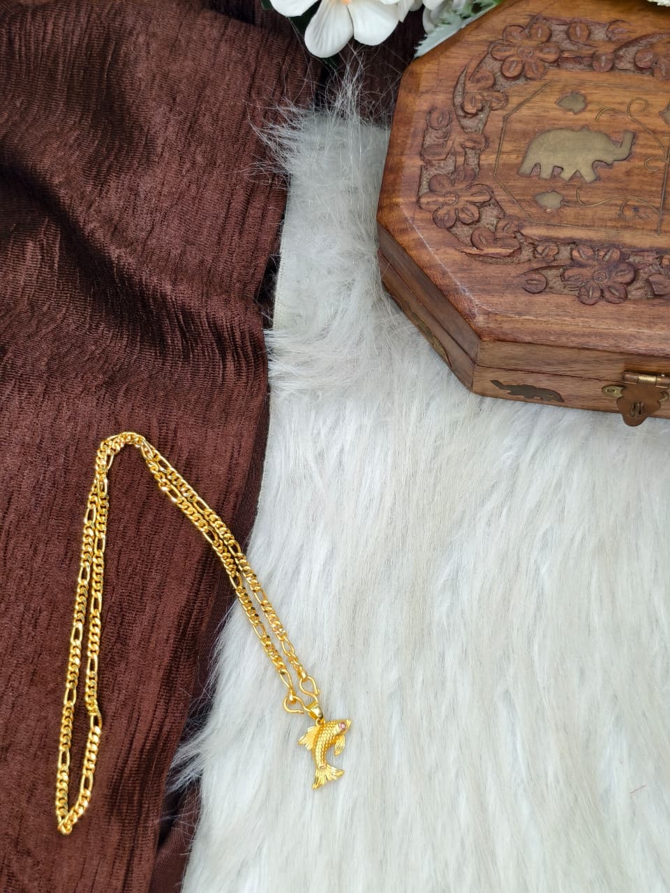 ✨ Elegant 1 Gram Gold-Plated Women’s Chain | 18 Inch Lightweight Necklace Model-12 ✨