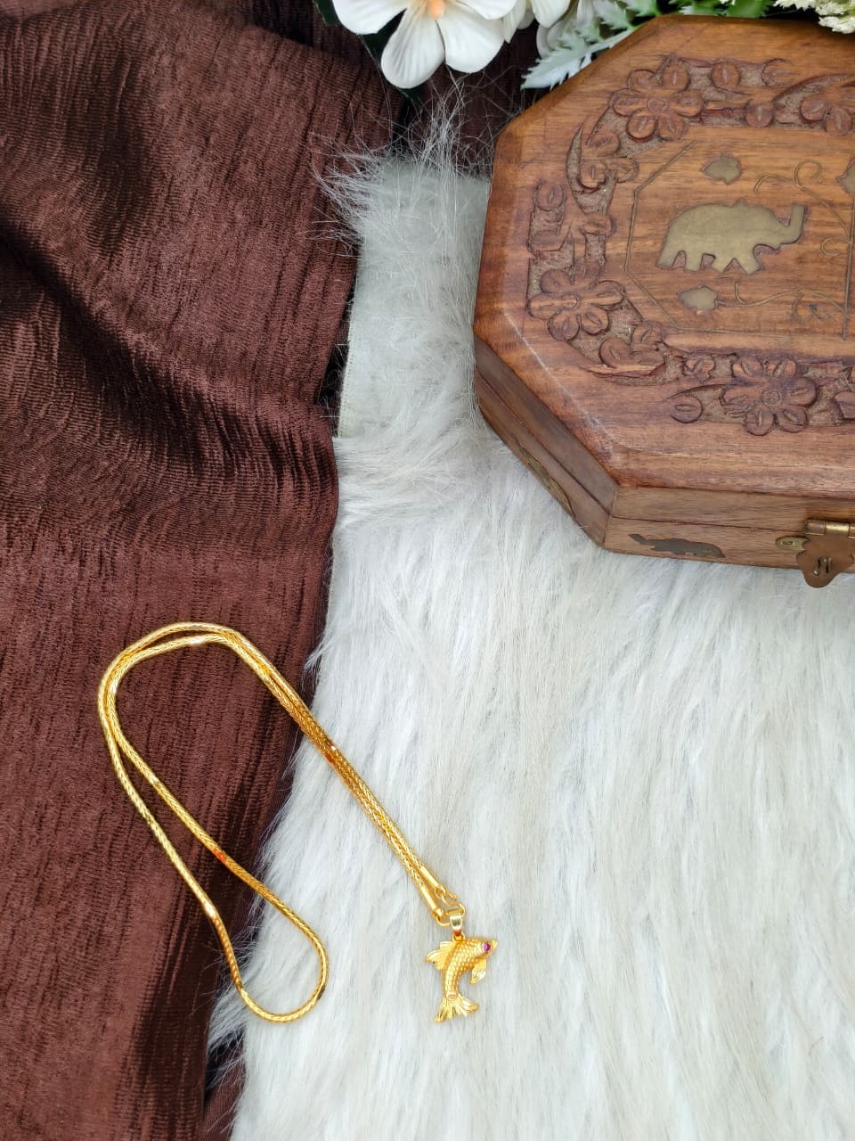 ✨ Elegant 1 Gram Gold-Plated Women’s Chain | 18 Inch Lightweight Necklace ✨