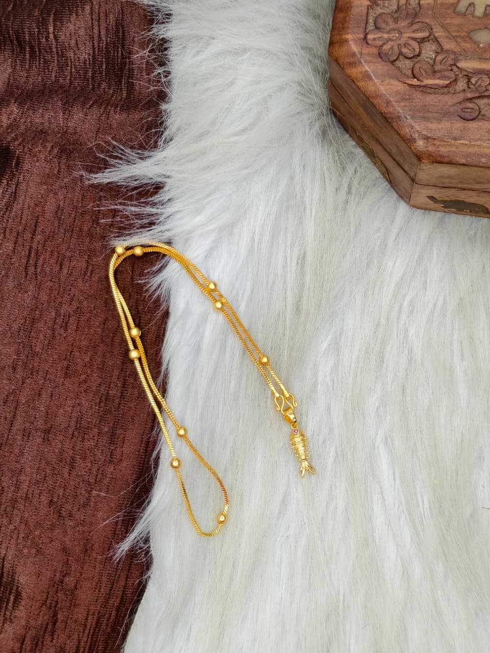 ✨ Elegant 1 Gram Gold-Plated Women’s Chain | 18 Inch Lightweight Necklace Model-18 ✨