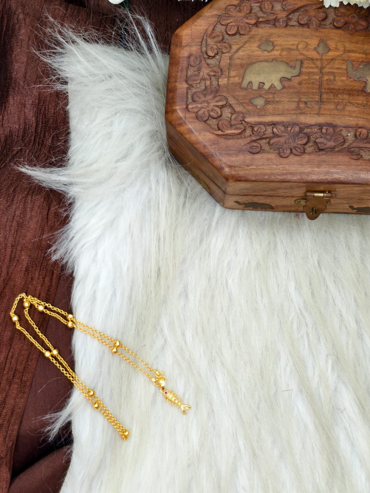 ✨ Elegant 1 Gram Gold-Plated Women’s Chain | 18 Inch Lightweight Necklace Model-20 ✨