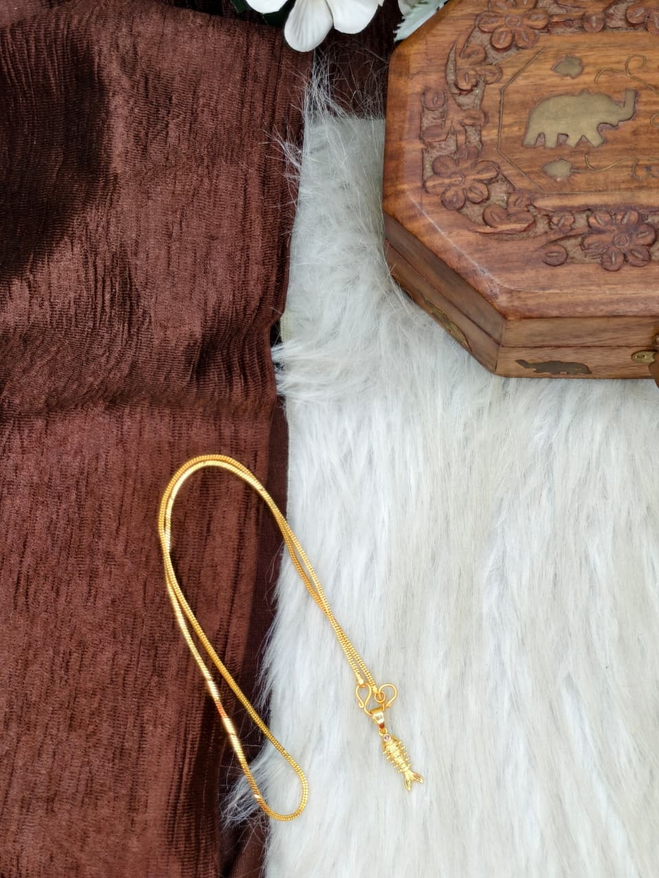 ✨ Elegant 1 Gram Gold-Plated Women’s Chain | 18 Inch Lightweight Necklace ✨