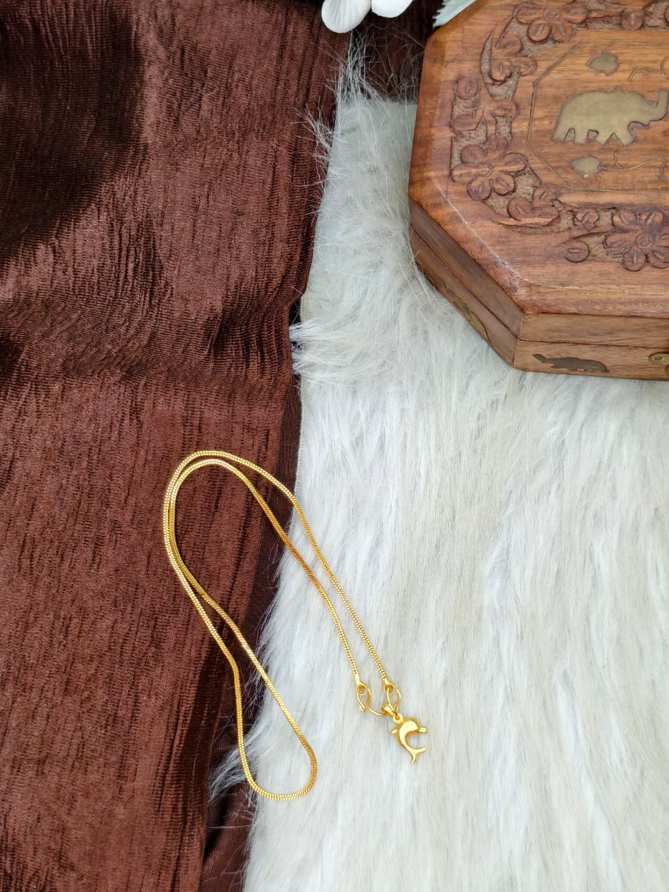 ✨ Elegant 1 Gram Gold-Plated Women’s Chain | 18 Inch Lightweight Necklace ✨