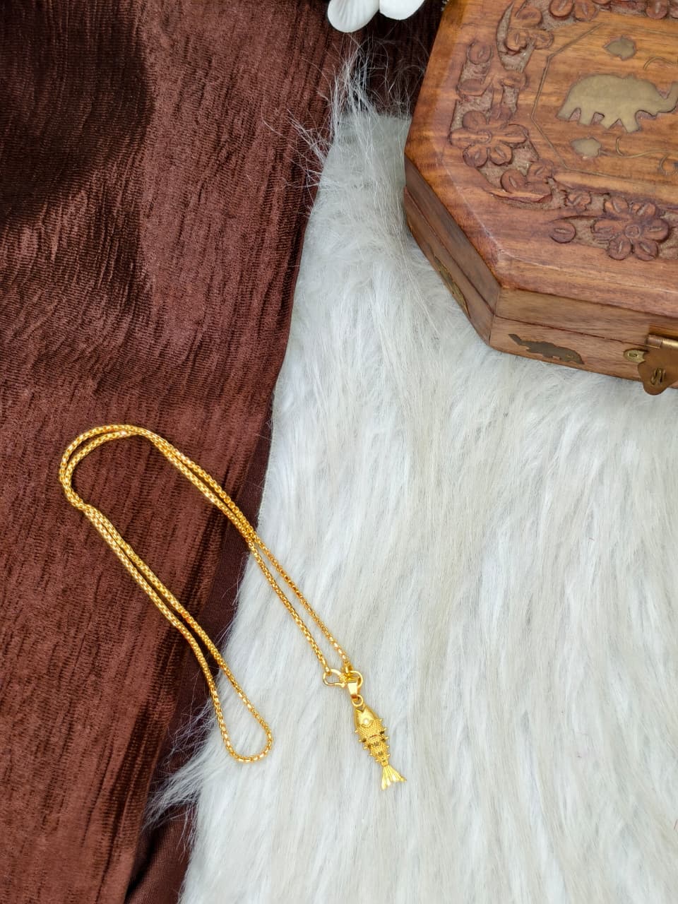 ✨ Elegant 1 Gram Gold-Plated Women’s Chain | 18 Inch Lightweight Necklace Model-7 ✨