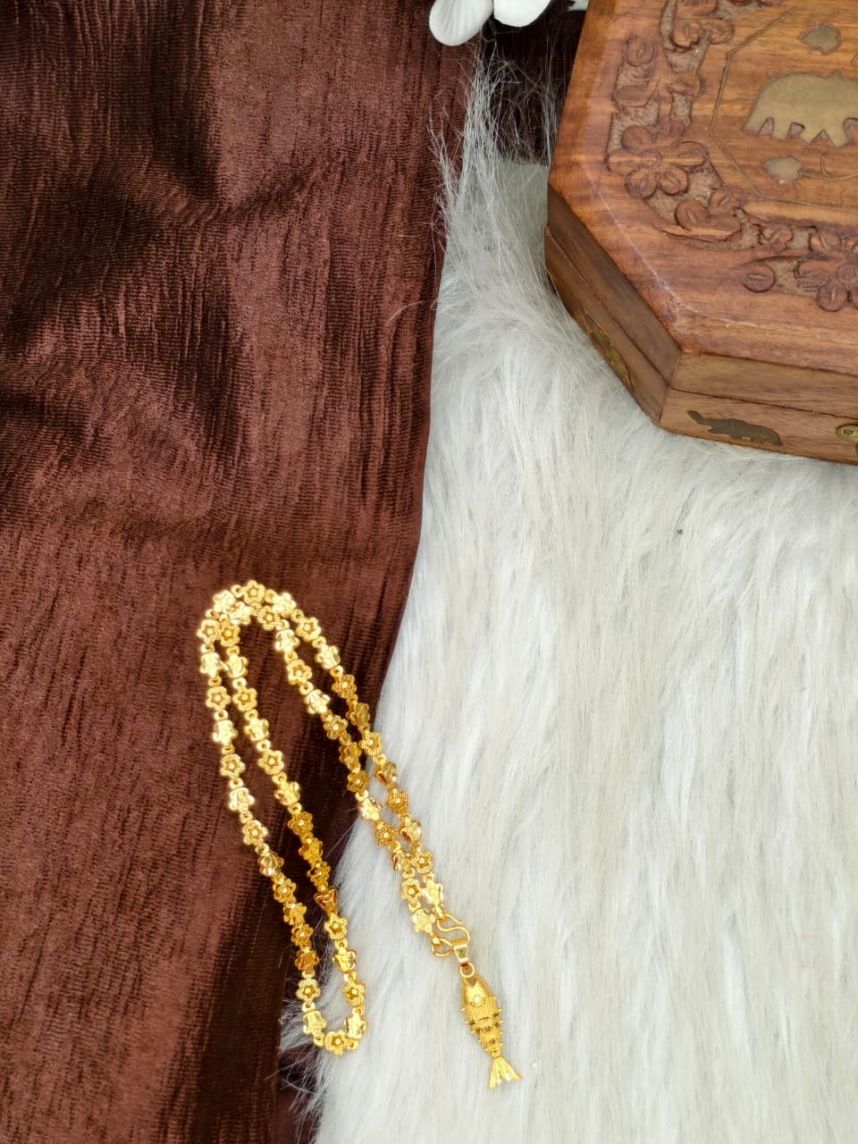 ✨ Elegant 1 Gram Gold-Plated Women’s Chain | 18 Inch Lightweight Necklace ✨