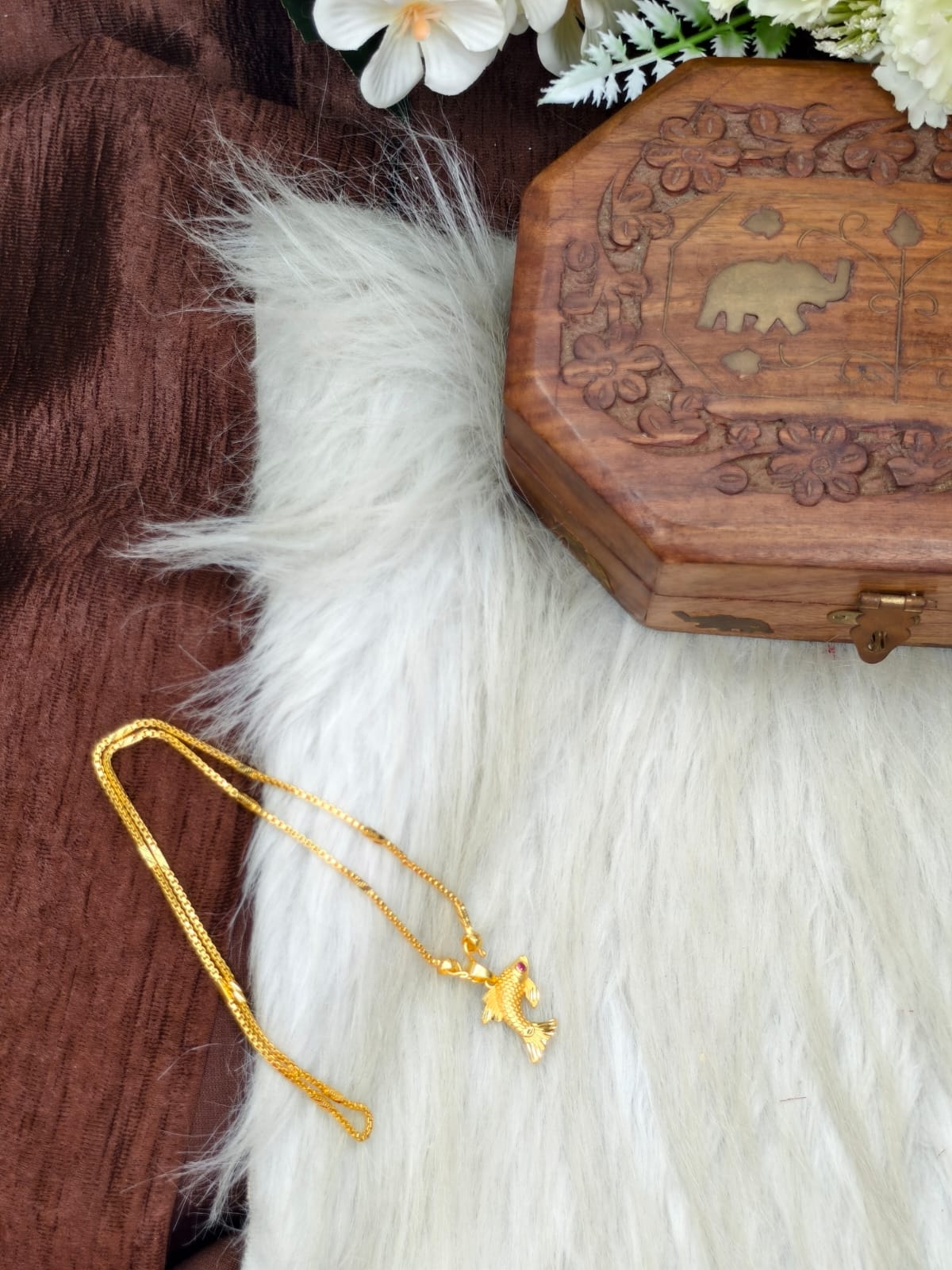 ✨ Elegant 1 Gram Gold-Plated Women’s Chain | 18 Inch Lightweight Necklace Model-21 ✨