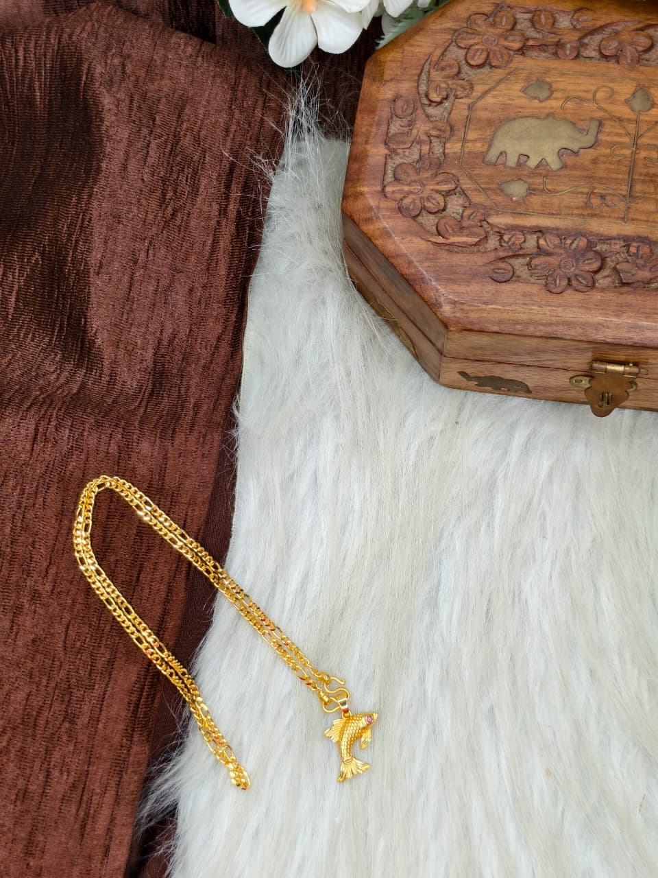 ✨ Elegant 1 Gram Gold-Plated Women’s Chain | 18 Inch Lightweight Necklace ✨