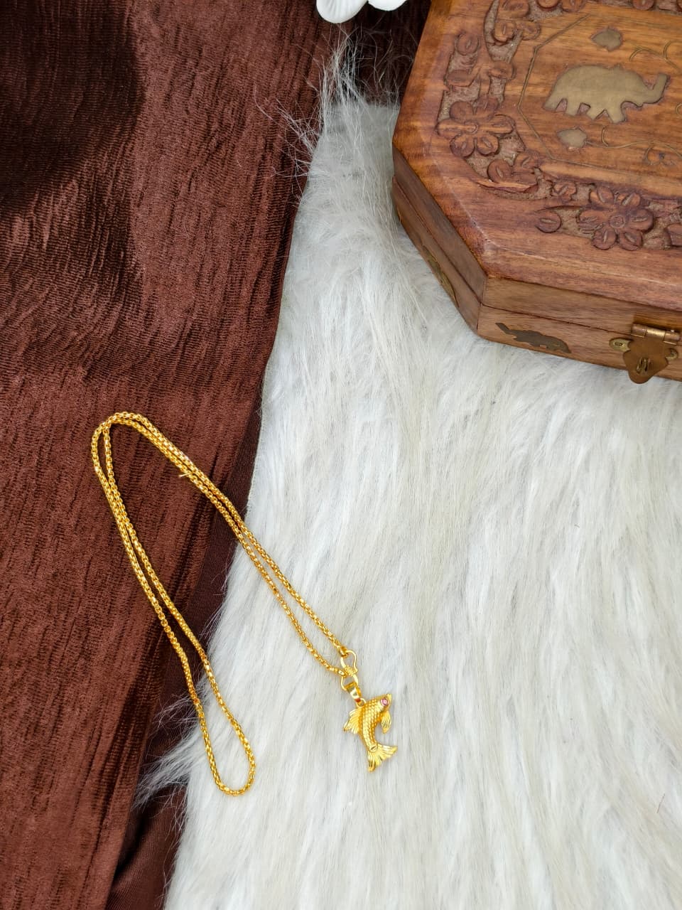 ✨ Elegant 1 Gram Gold-Plated Women’s Chain | 18 Inch Lightweight Necklace Model-7 ✨