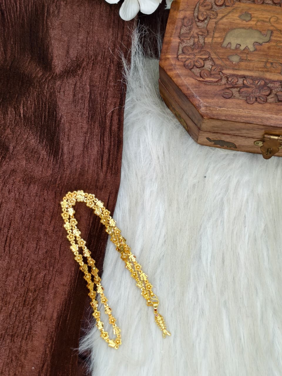 ✨ Elegant 1 Gram Gold-Plated Women’s Chain | 18 Inch Lightweight Necklace ✨