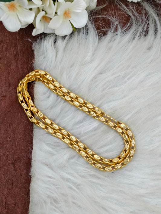 Men’s Elite Gold-Plated Chain – Modern Heavy-Style Design Model-5