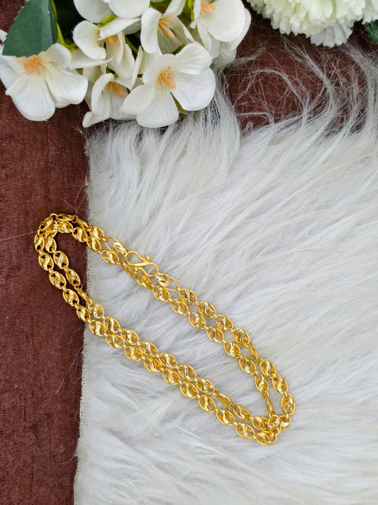 Men’s Elite Gold-Plated Chain – Modern Heavy-Style Design Model-7