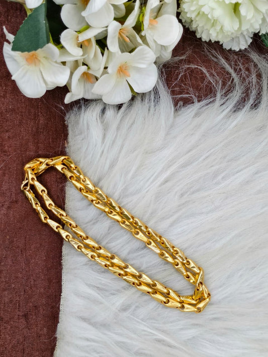 Men’s Elite Gold-Plated Chain – Modern Heavy-Style Design Model-8
