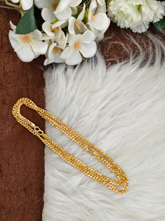 Men’s Elite Gold-Plated Chain – Modern Heavy-Style Design Model-9