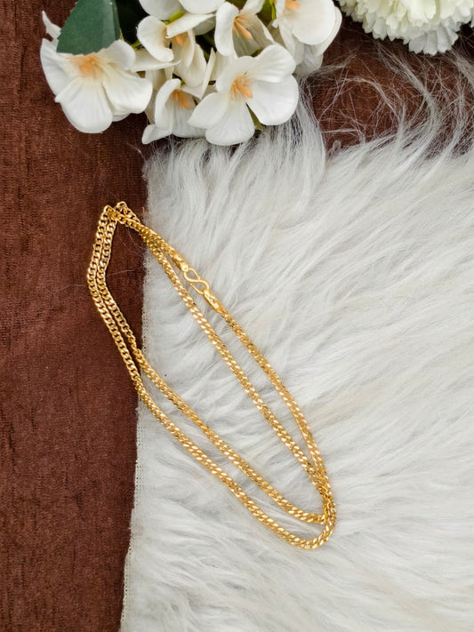 Men’s Elite Gold-Plated Chain – Modern Heavy-Style Design Model-10