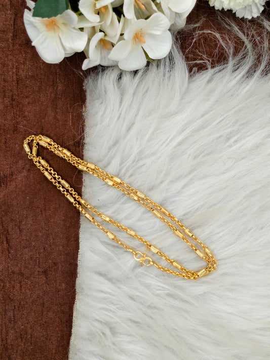 Men’s Elite Gold-Plated Chain – Modern Heavy-Style Design Model-11