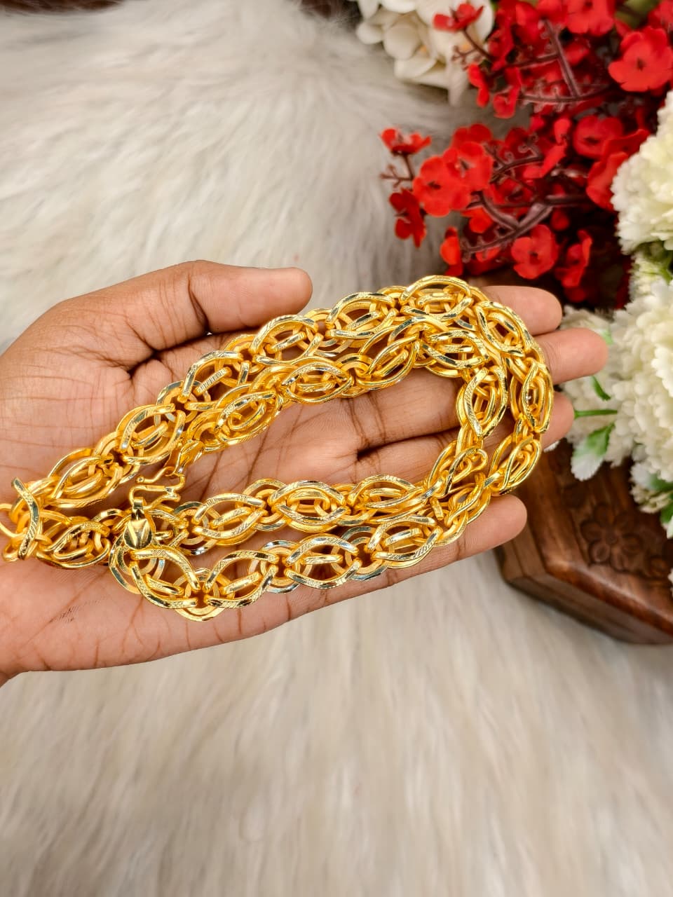 Exclusive Men's Gold-Plated Chain – Premium Bold Design