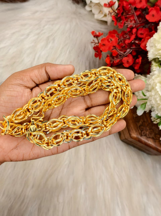 Exclusive Men's Gold-Plated Chain – Premium Bold Design