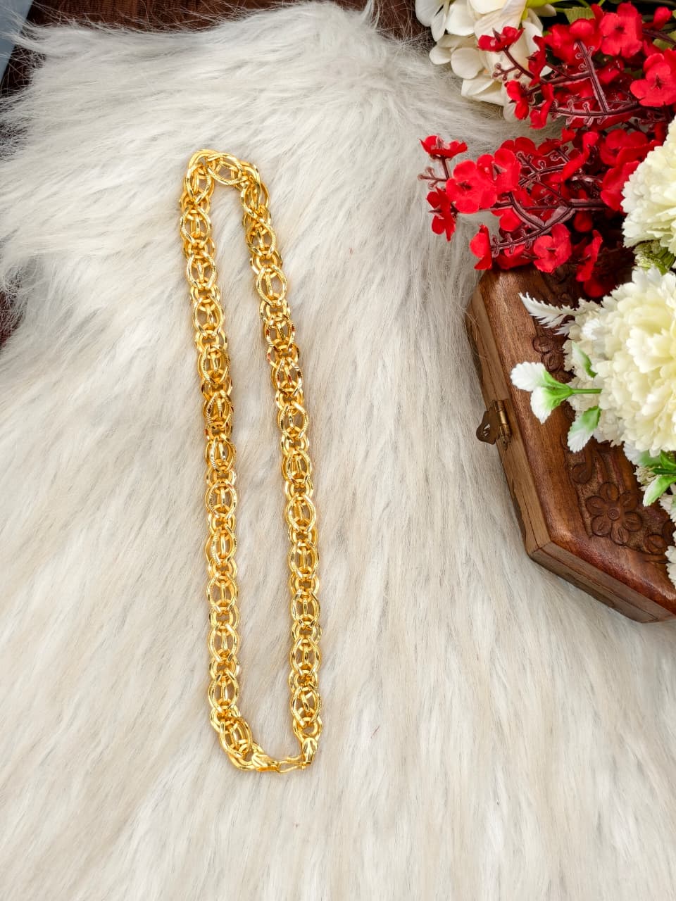 Exclusive Men's Gold-Plated Chain – Premium Bold Design