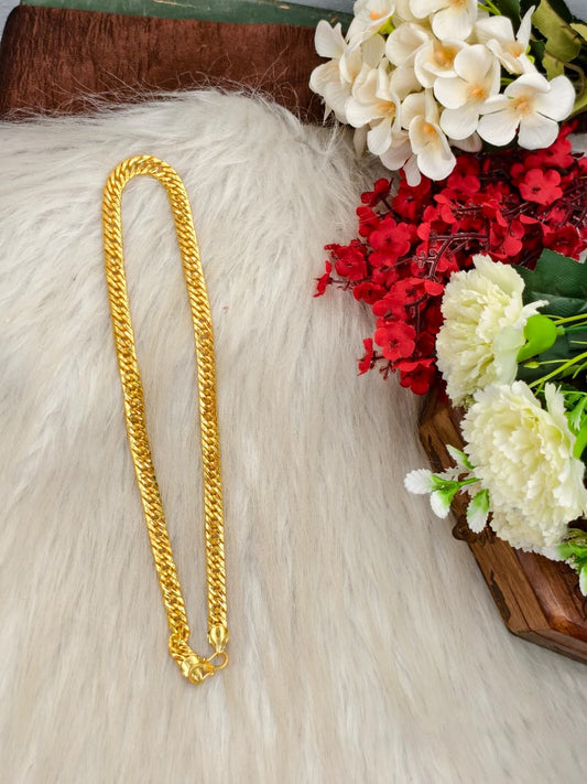 Men’s Elite Gold-Plated Chain – Modern Heavy-Style Design