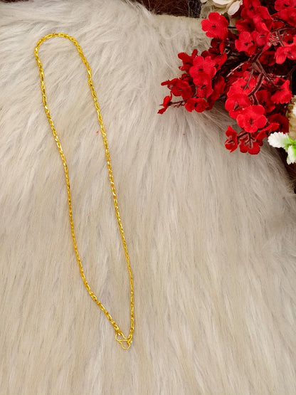 Men’s Elite Gold-Plated Chain – Modern Heavy-Style Design