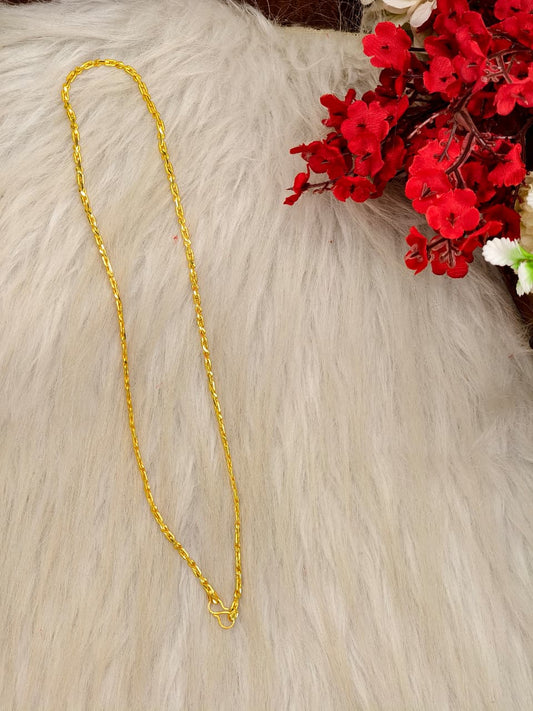 Men’s Elite Gold-Plated Chain – Modern Heavy-Style Design