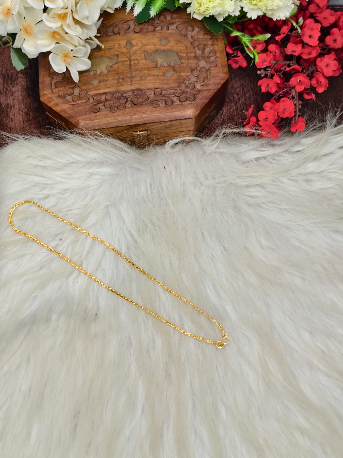 Men’s Elite Gold-Plated Chain – Modern Heavy-Style Design