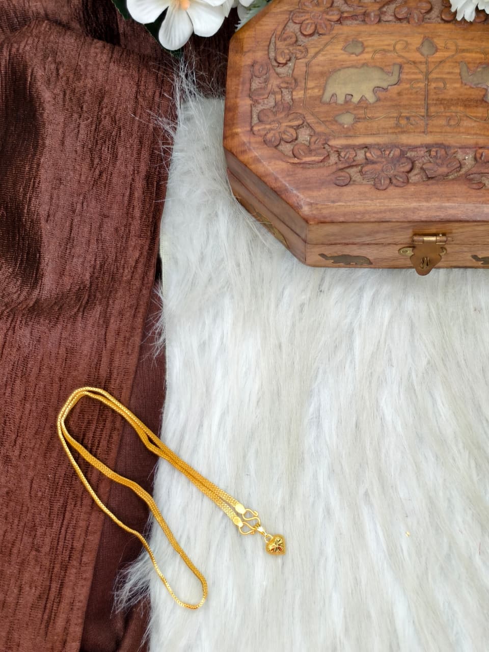 ✨ Elegant 1 Gram Gold-Plated Women’s Chain | 18 Inch Lightweight Necklace ✨