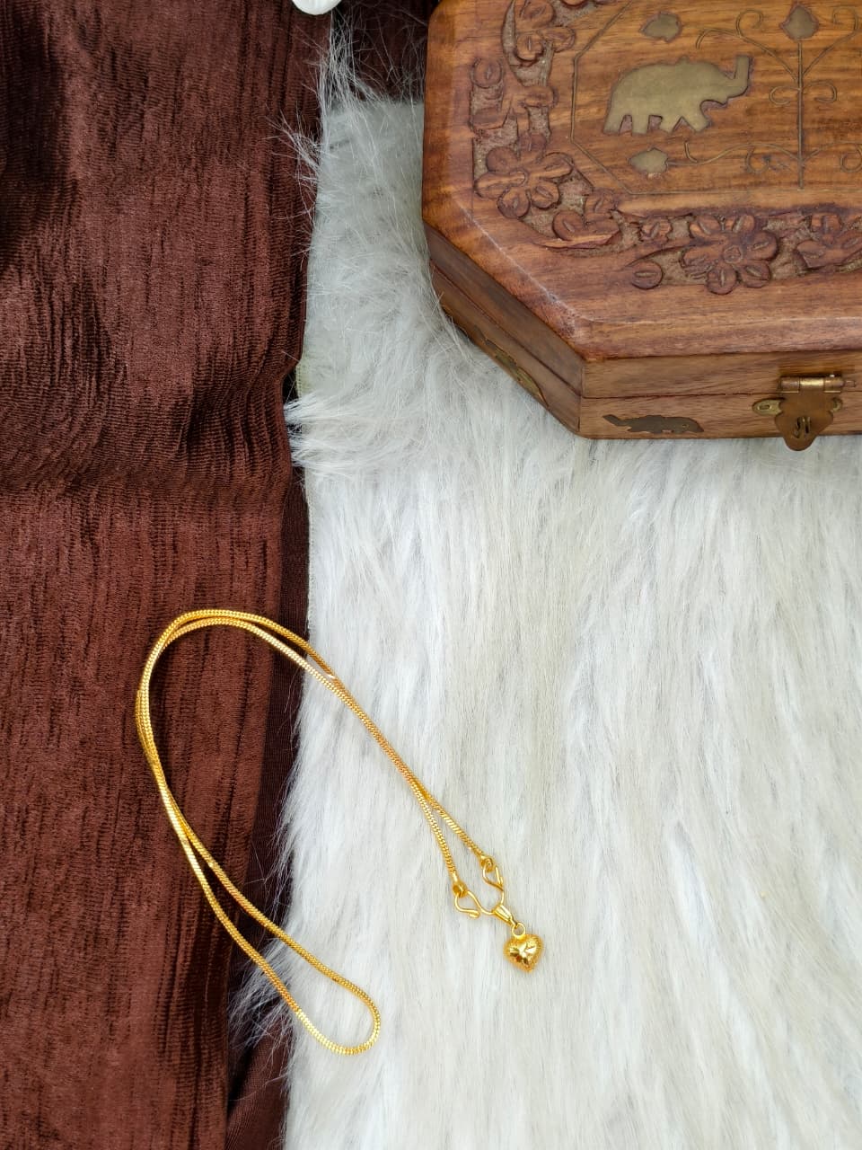 ✨ Elegant 1 Gram Gold-Plated Women’s Chain | 18 Inch Lightweight Necklace ✨