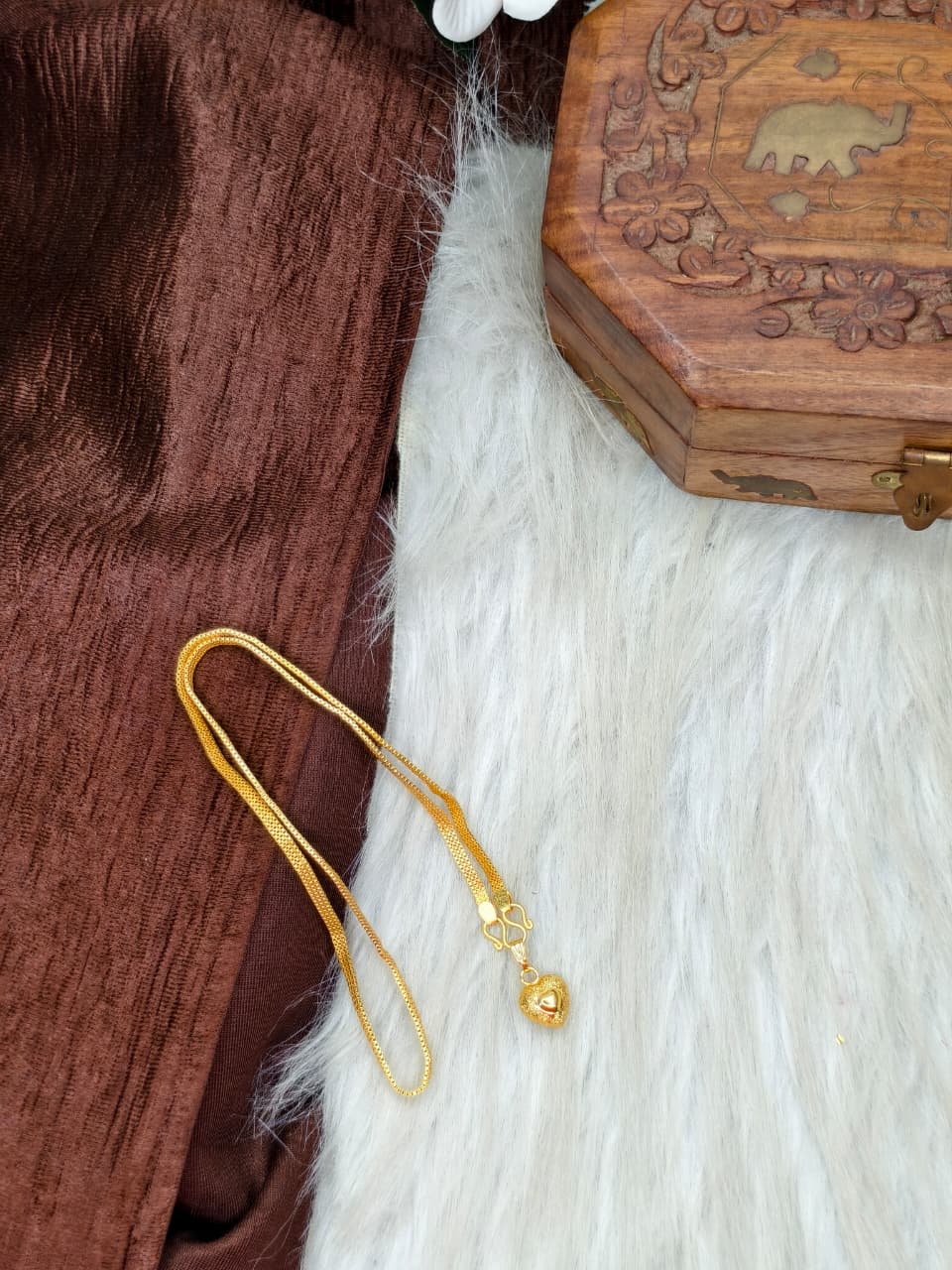 ✨ Elegant 1 Gram Gold-Plated Women’s Chain | 18 Inch Lightweight Necklace ✨