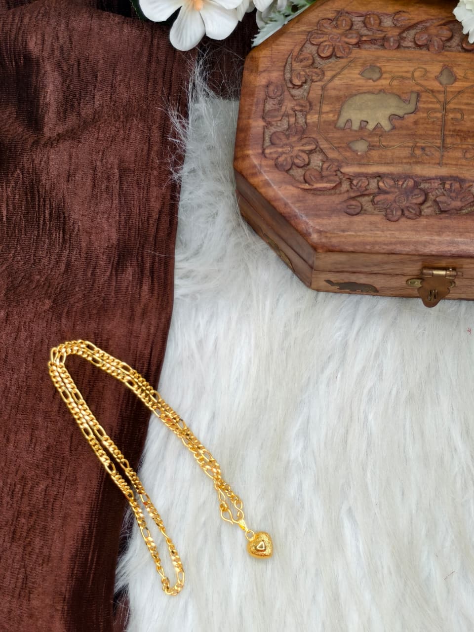✨ Elegant 1 Gram Gold-Plated Women’s Chain | 18 Inch Lightweight Necklace Model-12 ✨